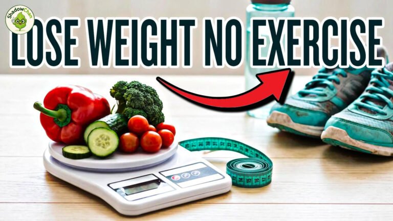 Can You Lose Weight Without Exercise?